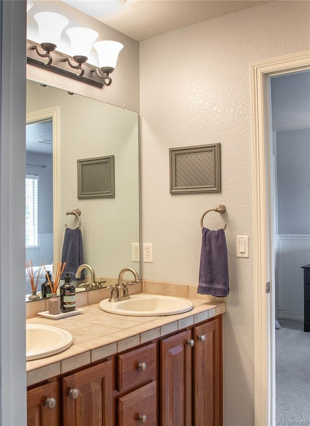 bathroom featuring vanity