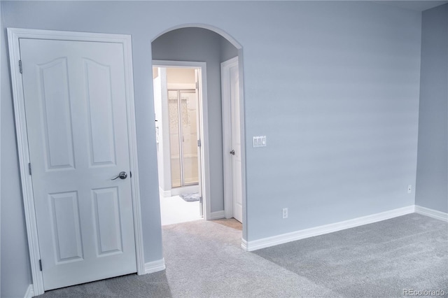 view of carpeted empty room