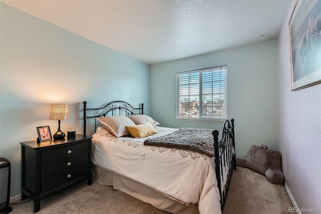 bedroom with carpet floors