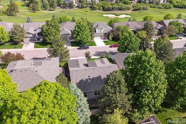 1026 Deer Clover Way, Castle Pines, CO 80108 - aerial view of residential area with a golf course