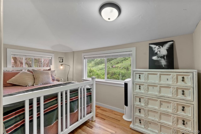 2874 SE Grapevine Rd, Idledale, CO 80453 - bedroom featuring baseboards and light wood-style flooring