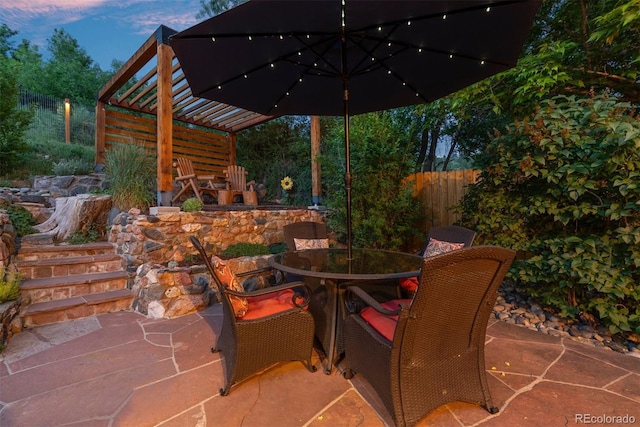 2874 SE Grapevine Rd, Idledale, CO 80453 - view of patio with outdoor dining area