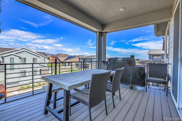8728 Hotchkiss St, Littleton, CO 80125 - wooden terrace with a residential view