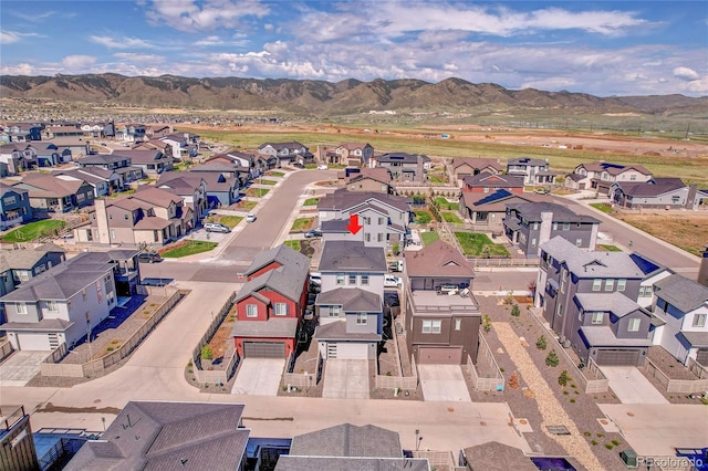 8728 Hotchkiss St, Littleton, CO 80125 - aerial view of residential area featuring mountains