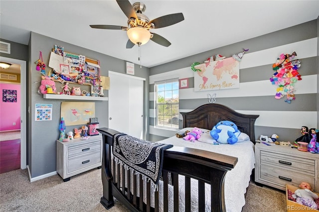 5552 Odessa St, Denver, CO 80249 - bedroom featuring carpet, ceiling fan, and baseboards