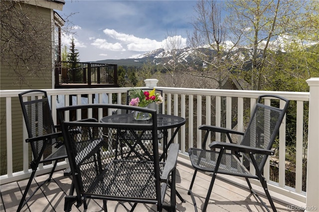 218 Highland Ter, Breckenridge, CO 80424 - balcony with outdoor dining area