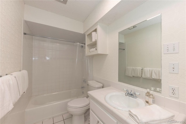 218 Highland Ter, Breckenridge, CO 80424 - full bath featuring shower / tub combo with curtain, vanity, and tile patterned flooring
