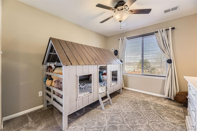 7378 Geode Ct, Castle Rock, CO 80108 - bedroom with carpet flooring, baseboards, and ceiling fan