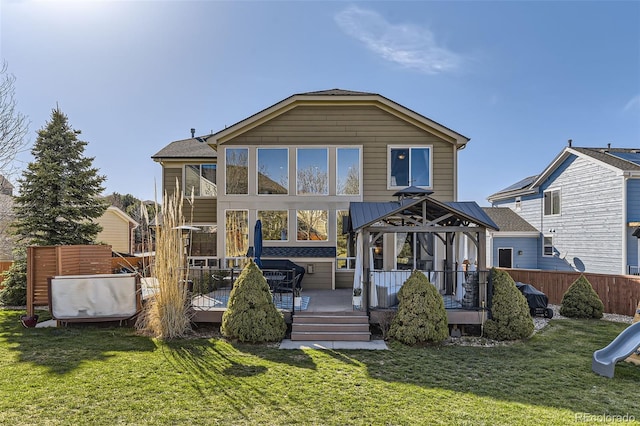 7378 Geode Ct, Castle Rock, CO 80108 - rear view of property featuring a wooden deck