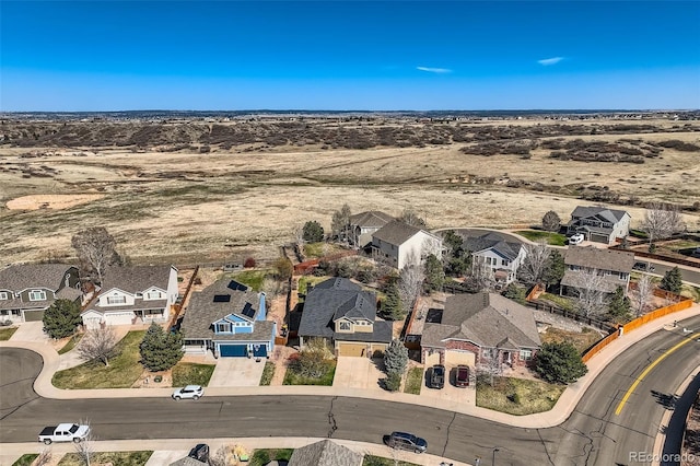 7378 Geode Ct, Castle Rock, CO 80108 - aerial view of property and surrounding area with nearby suburban area