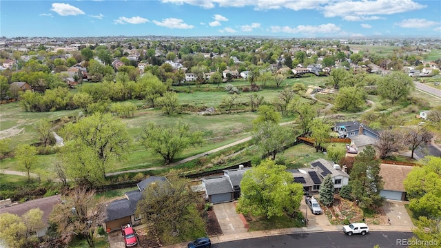 aerial perspective of suburban area