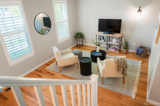 8427 E 35th Ave, Denver, CO 80238 - living room with wood finished floors and baseboards