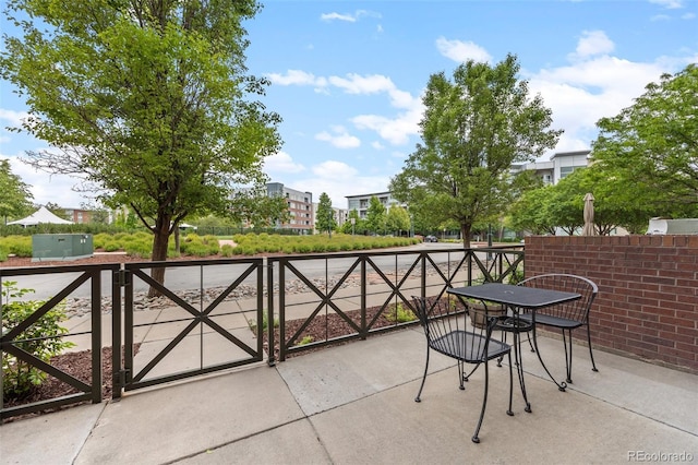 7700 E 29th Ave Unit 102, Denver, CO 80238 - view of patio with a gate