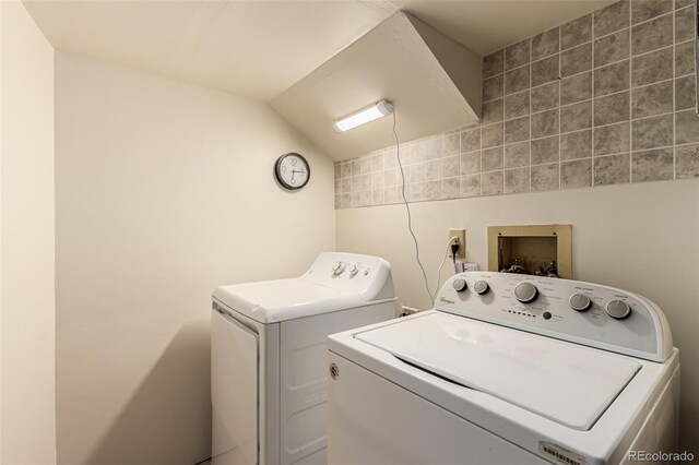 9861 Pecos St, Thornton, CO 80260 - laundry area with washing machine and clothes dryer