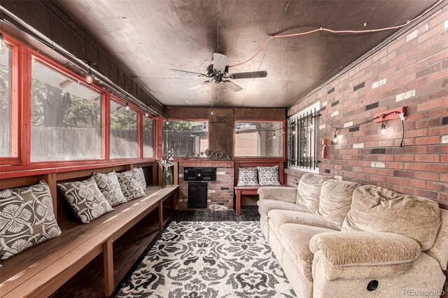 9861 Pecos St, Thornton, CO 80260 - sunroom / solarium with brick wall
