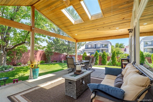 4737 E 127th Ave, Thornton, CO 80241 - fenced backyard featuring a patio area and outdoor dining space