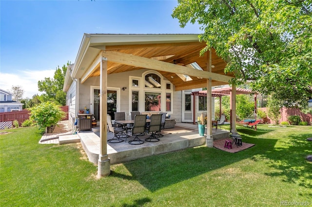 4737 E 127th Ave, Thornton, CO 80241 - fenced backyard featuring a patio area