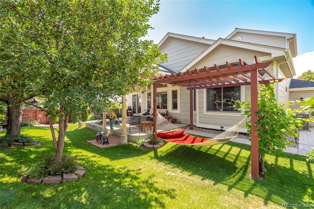 4737 E 127th Ave, Thornton, CO 80241 - back of house with a pergola and a patio area
