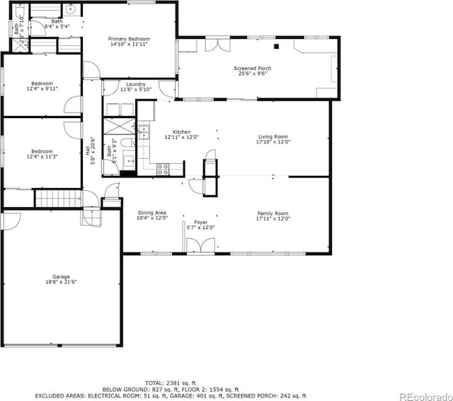 2696 S Yukon Ct, Lakewood, CO 80227 - view of floor plan / room layout