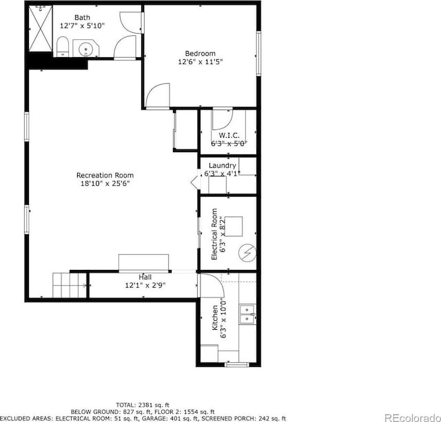 2696 S Yukon Ct, Lakewood, CO 80227 - view of floor plan / room layout