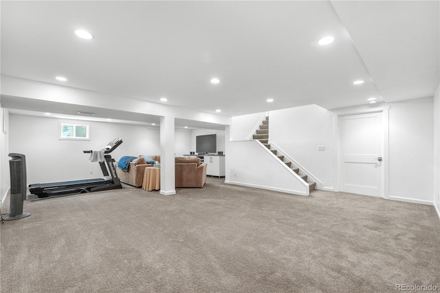 6795 E Kettle Ave, Centennial, CO 80112 - exercise area with carpet flooring and recessed lighting