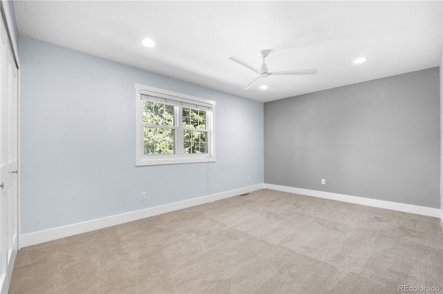 6795 E Kettle Ave, Centennial, CO 80112 - carpeted spare room with ceiling fan and recessed lighting
