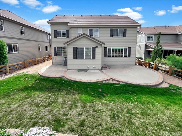 2180 Trailblazer Way, Castle Rock, CO 80109 - rear view of house featuring a patio area and a tiled roof