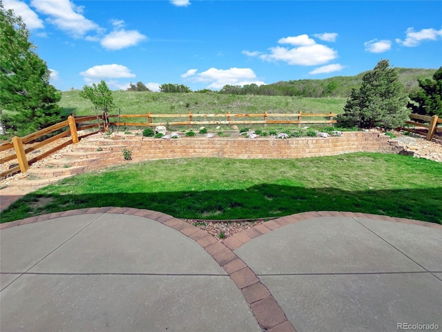 2180 Trailblazer Way, Castle Rock, CO 80109 - view of yard featuring a patio area and a view of rural / pastoral area
