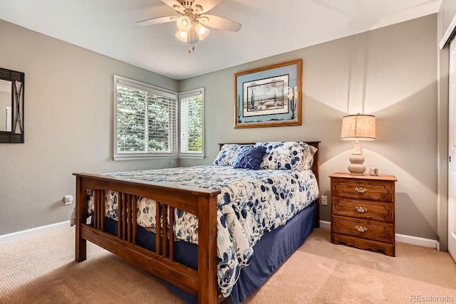 16341 Maple Rock Ct, Parker, CO 80134 - carpeted bedroom with baseboards and a ceiling fan