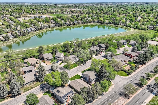 8820 W 80th Dr, Arvada, CO 80005 - aerial perspective of suburban area featuring a nearby body of water