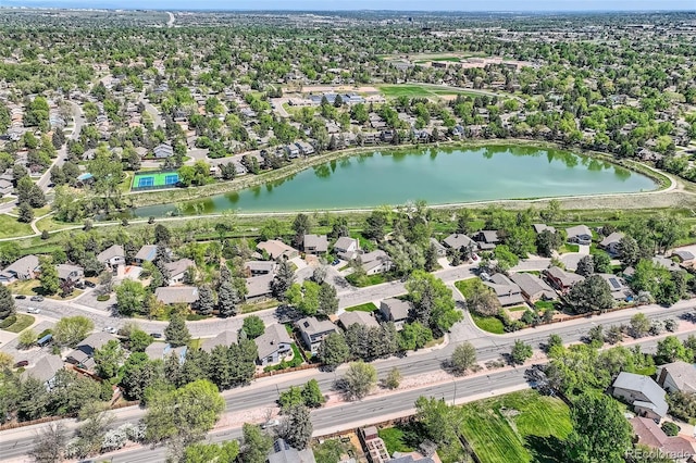 8820 W 80th Dr, Arvada, CO 80005 - aerial view of property and surrounding area with a large body of water and nearby suburban area