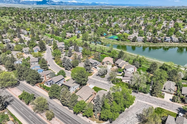 8820 W 80th Dr, Arvada, CO 80005 - aerial view of property's location featuring a nearby body of water and nearby suburban area