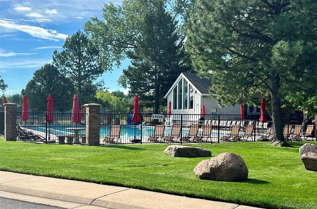 8820 W 80th Dr, Arvada, CO 80005 - view of property's community with a swimming pool