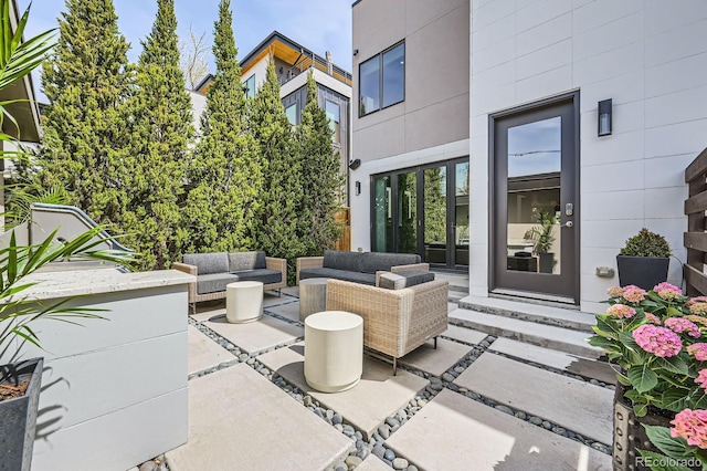 427 Milwaukee St, Denver, CO 80206 - view of patio featuring outdoor lounge area