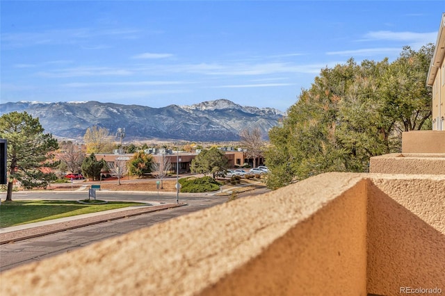 view of mountain feature