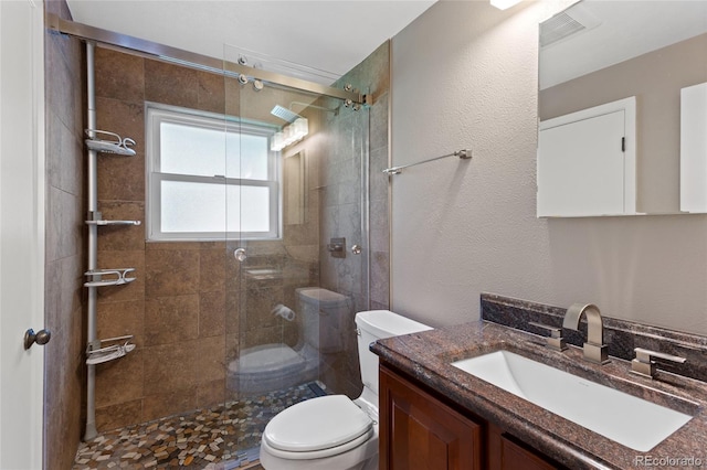 6143 S Ash Cir E, Centennial, CO 80121 - full bathroom with vanity and a stall shower
