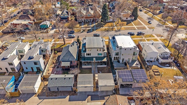 drone / aerial view featuring a residential view