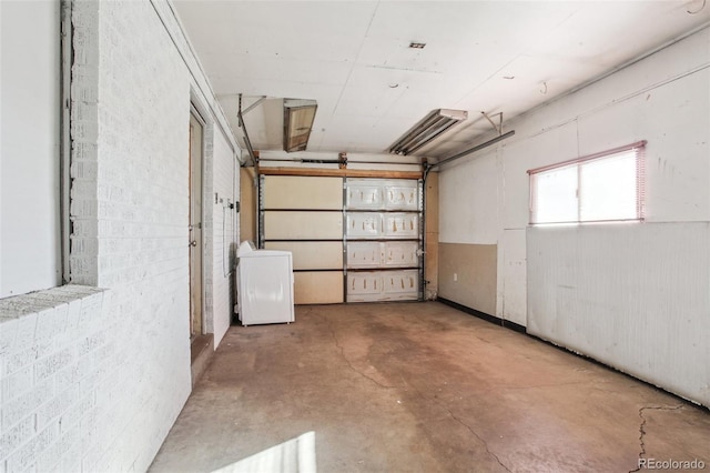 garage with washer / dryer