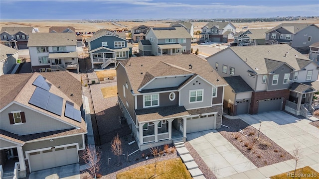 bird's eye view featuring a residential view