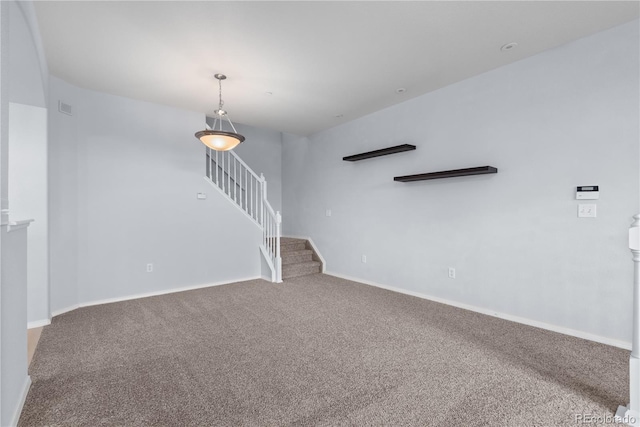 12711 Colorado Blvd Unit 1116, Thornton, CO 80241 - carpeted spare room featuring stairway and baseboards