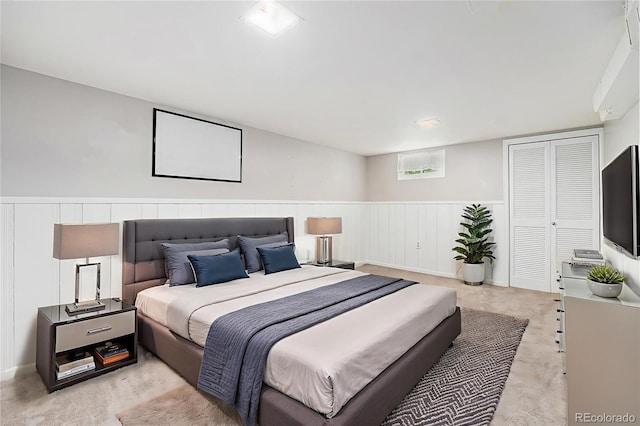8525 Grandview Ave, Arvada, CO 80002 - bedroom with wainscoting and a closet