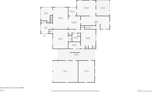8525 Grandview Ave, Arvada, CO 80002 - view of floor plan / room layout