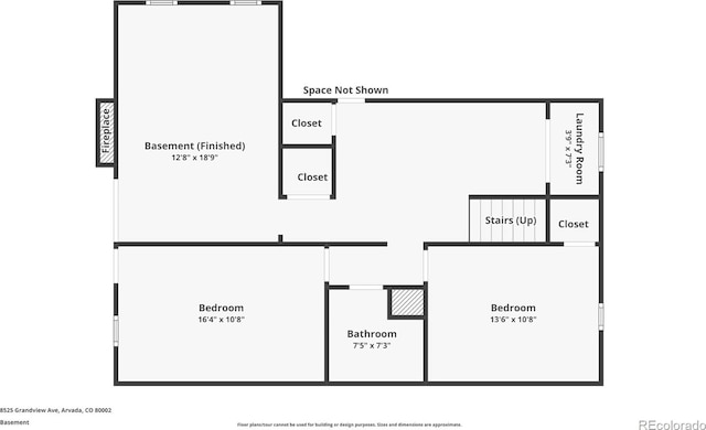 8525 Grandview Ave, Arvada, CO 80002 - view of floor plan / room layout