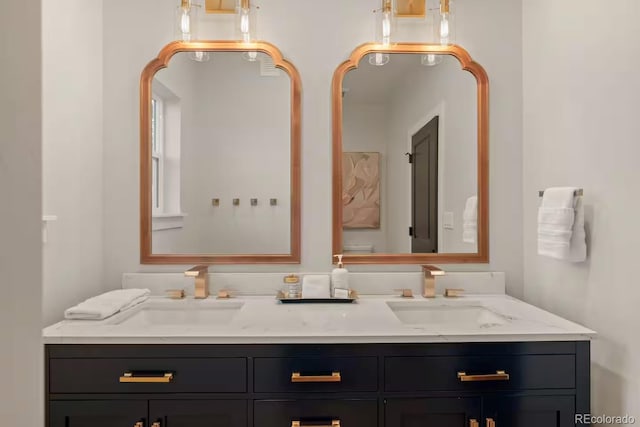 518 Conifer Dr, Bailey, CO 80421 - bathroom featuring double vanity