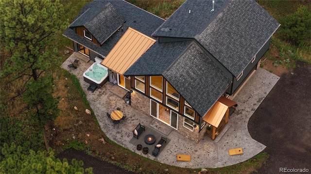 518 Conifer Dr, Bailey, CO 80421 - aerial view of property and surrounding area