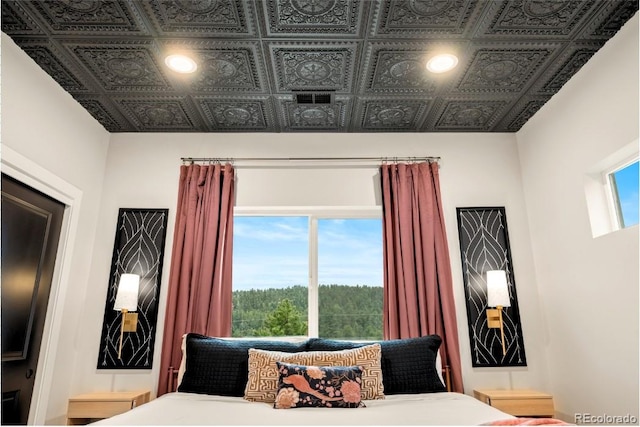 518 Conifer Dr, Bailey, CO 80421 - bedroom with an ornate ceiling