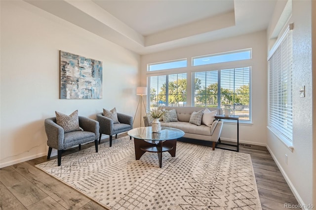 4403 Picadilly Ct, Aurora, CO 80019 - living area featuring wood finished floors and plenty of natural light