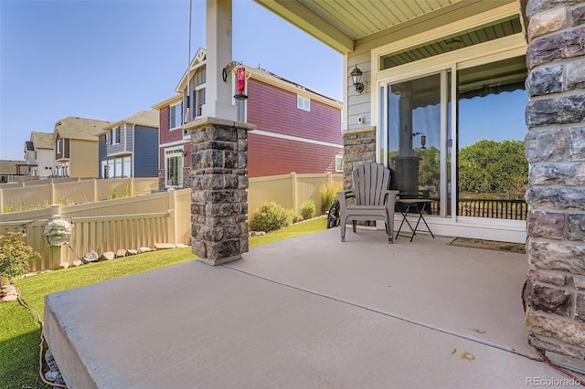 4403 Picadilly Ct, Aurora, CO 80019 - view of patio / terrace with a residential view