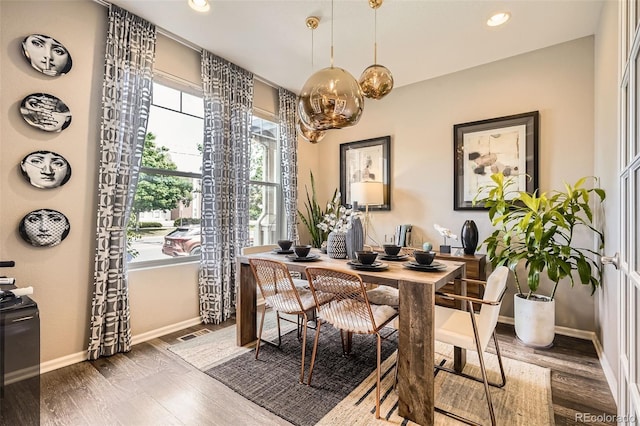 1519 S Dayton St, Denver, CO 80247 - dining room with wood finished floors, recessed lighting, and a desk