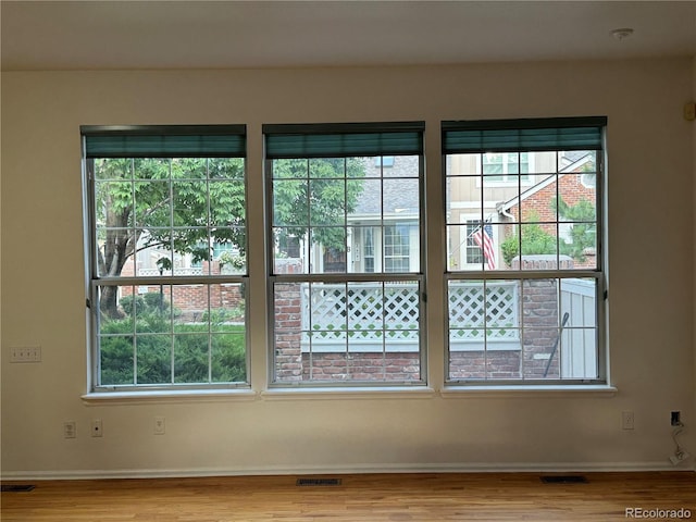 interior space featuring hardwood / wood-style flooring